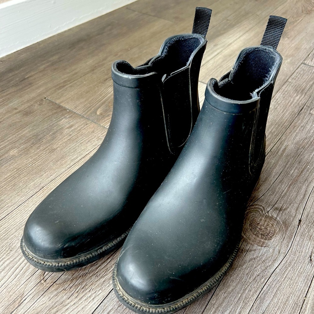 Madewell Rubber Rain Booties, size 8